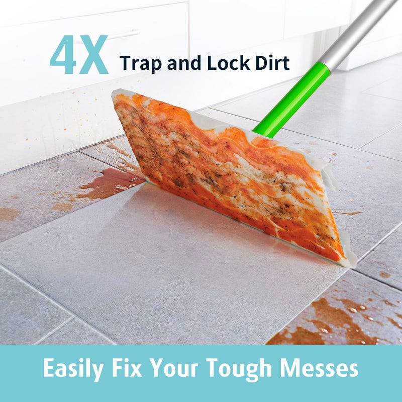 AIR U+ AIR U + وسادات مبللة قابلة لإعادة التعبئة من أجل Swiffer Sweeper قماش تنظيف مبلل غير معطر للاستعمال مرة واحدة، مناديل تنظيف الأرضيات 30 قطعة - Image 4
